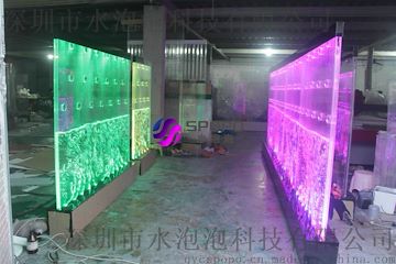 云南供应定制饭店装饰气泡墙水舞泡泡墙工程